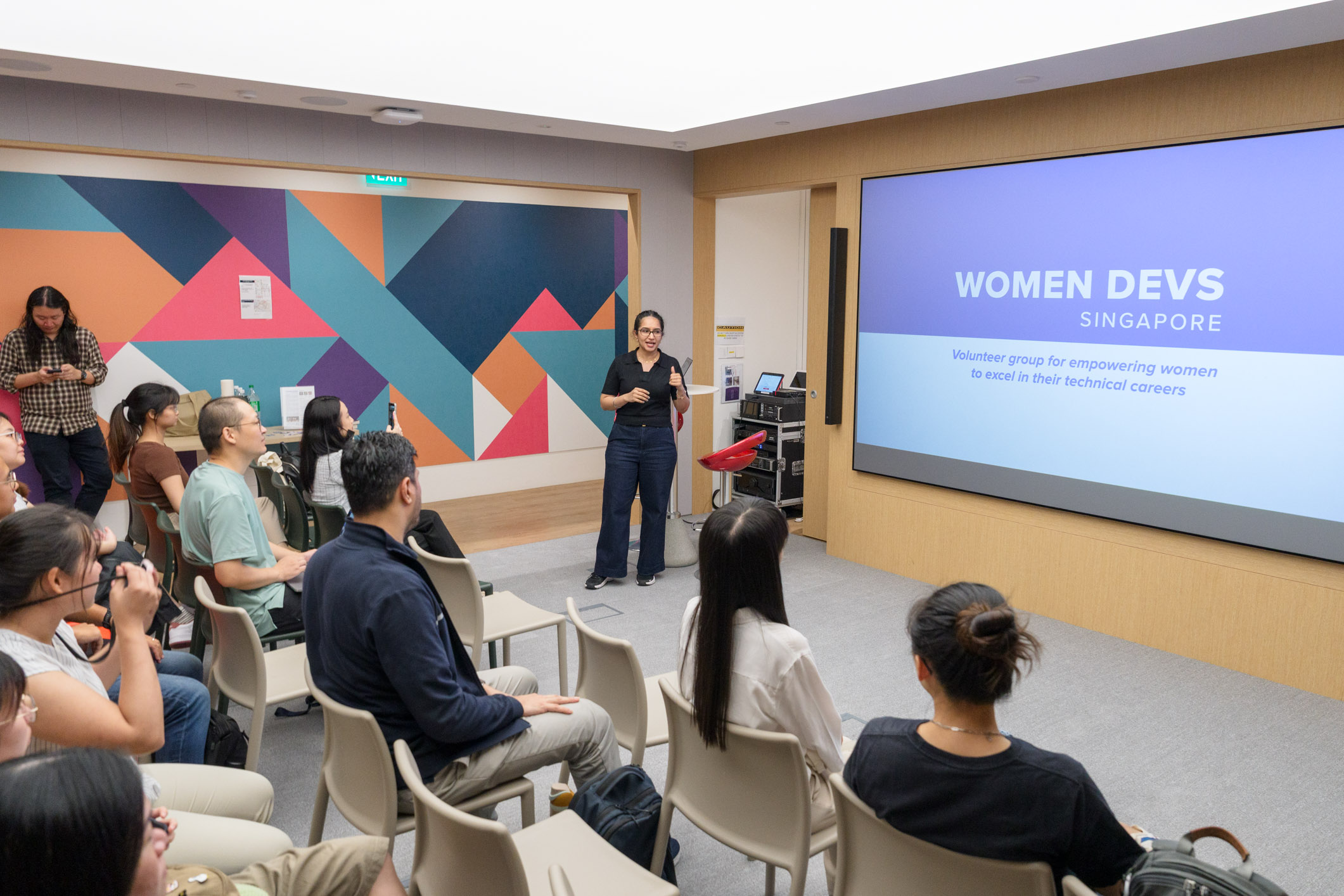 Saloni with her community